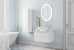 Corozo Тумба с раковиной Вико 75 Z2 подвесная белая – фотография-6